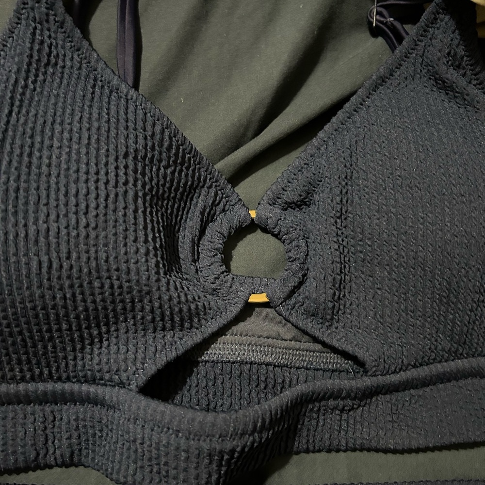 Blue Textured Bikini Set - Picture 3 of 5